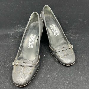 $50 off Ferragamo Heels Vintage black size 7 1/2